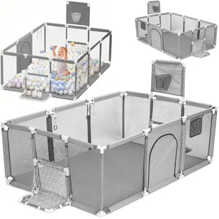 Kojec Dla Dziecka 235X129Cm Suchy Basen Plac Zabaw Dziecięcy Duży 30 Piłek - Łóżeczka i kojce - miniaturka - grafika 1