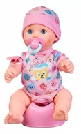 Lalki dla dziewczynek - ELEFUN LALKA BOBAS INTERAKTYWNY Baby New Born Z NOCNICZKIEM 38cm Mówi - miniaturka - grafika 1