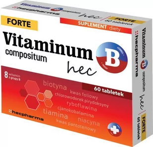 hecpharma radosław wierczewski Vitaminum B compositum Forte hec 60 tabl 3608421 - Witaminy i minerały - miniaturka - grafika 1