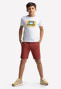 Koszulki dla chłopców - Chłopięca koszulka T-OUTSIDE JUNIOR - Volcano - miniaturka - grafika 1