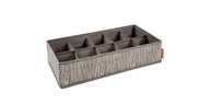 Pudła i pojemniki do przechowywania - Organizer na skarpetki i bieliznę FANCY HOME 40 x 18 x 10 cm, cappuccino - miniaturka - grafika 1