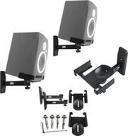 Głośniki - stojaki i akcesoria - DNA WS1 głośnikowy statyw ścienny zestaw 2 szt. czarny stabilny solidny do 20 kg - miniaturka - grafika 1