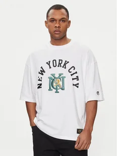 Champion T-Shirt 220003 Biały Boxy Fit - Koszulki męskie - miniaturka - grafika 1