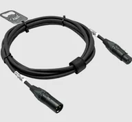 Kable - Kabel XLR-M – XLR-F | czarny 1m - miniaturka - grafika 1