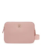 Torebki damskie - Tommy Hilfiger Torebka Th Logotape Camera Bag AW0AW17229 Różowy - miniaturka - grafika 1
