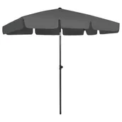 Parasole ogrodowe - VidaXL Parasol plażowy, antracytowy, 200x125 cm 314729 VidaXL - miniaturka - grafika 1