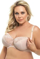 Biustonosze ciążowe - Gorsenia Biustonosz do karmienia MK15 AMY Beż 75E - miniaturka - grafika 1