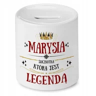 Skarbonki - Skarbonka Dla Marysi Majii na Urodziny na Prezent z Nadrukiem ze Zdjęciem + Opakowanie na prezent (wzór 02) - miniaturka - grafika 1