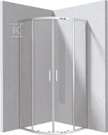 Kabiny prysznicowe - Kabina Onnline New półokrągła, profil chrom, szkło transparentne 90x195cm - miniaturka - grafika 1