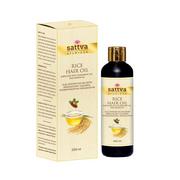 Serum do włosów - Sattva Hair Oil olej ryowy do wosw Rice 200ml - miniaturka - grafika 1