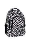 Plecaki - Plecak 3-komorowy Backup w kratkę Happy Face PLB6X14 - miniaturka - grafika 1