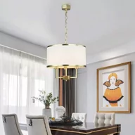 Lampy sufitowe - LAMPA WISZĄCA CASA OLD GOLD S metalowa złota klasyczna - miniaturka - grafika 1