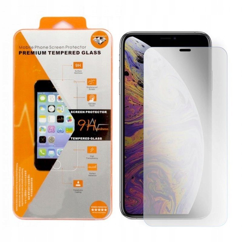 9H Szkło Do Iphone Xs Max / 11 Pro Max Pomarańczow Szkiełko Ochronne Szybka Hartowana Na Ekran