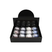 Bombki - Bombka szklana zdobiona 8 cm mix - miniaturka - grafika 1