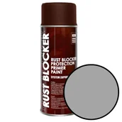 Farby wewnętrzne - Spray 400ml RAL 9006 srebrny 4w1 na rdzę Rust Blocker Deco Color 18900 - miniaturka - grafika 1