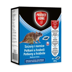 Trutka na szczury i nornice 20x10 g Rodicum Extra Protect Home - Zwalczanie i odstraszanie szkodników - miniaturka - grafika 1