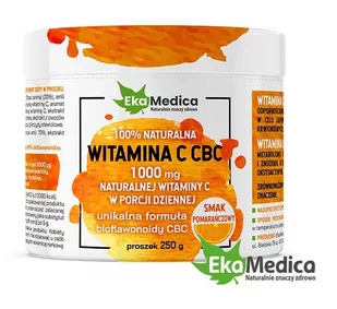 EkaMedica WITAMINA C 100% NATURALNA 250G - Suplementy naturalne - miniaturka - grafika 1