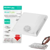 Pokrowce na ubrania - Worek próżniowy XXL 100x130 cm gruby wielorazowy - miniaturka - grafika 1