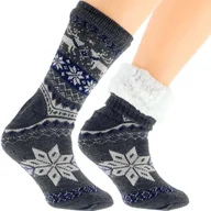 Skarpetki męskie - Wyjątkowe Męskie Skarpetki Zimowe Norweski Design 41-46 - miniaturka - grafika 1