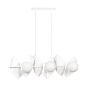 Emibig Lighting biała lampa wisząca szklane kule DRIFTON 6 WHITE 637/6 - Lampy sufitowe - miniaturka - grafika 1