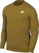 Swetry męskie - Nike BV2666-716 M NSW Club CRW FT Długi sweter Męski Brąz/Biały Rozmiar XS - miniaturka - grafika 1