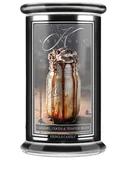 Świece - Caramel, Cocoa & Toasted Fluff - Kringle Candle - duża świeca z dwoma knotami (624g) - seria Reserve - miniaturka - grafika 1