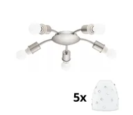 Lampy sufitowe - Eglo - LED Plafon MY CHOICE 5xE14/4W/230V chrom/biały - miniaturka - grafika 1