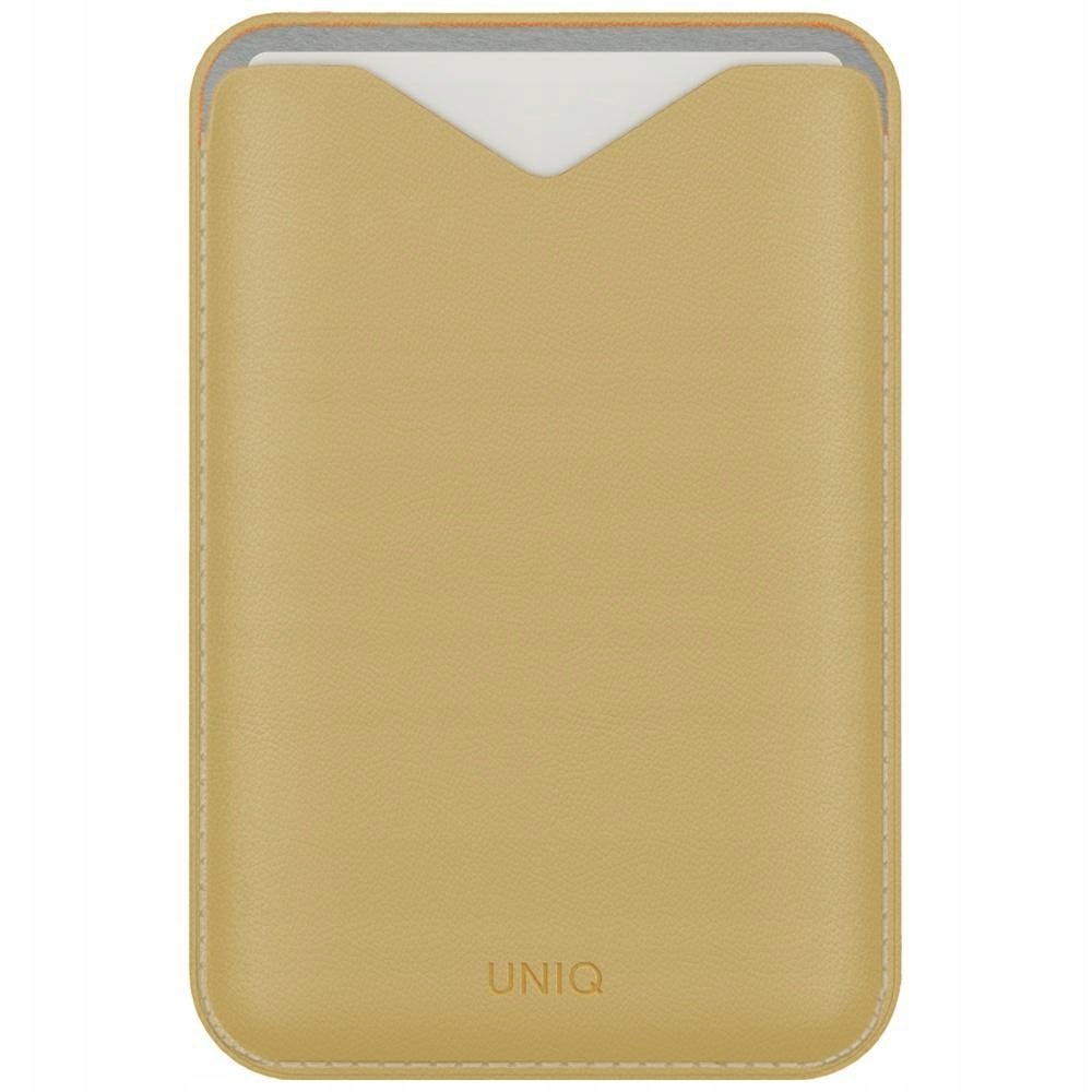 Magnetyczny portfel Uniq Lyden Evo stojak na telefon żółty