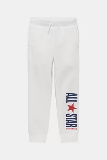 Spodnie męskie - CONVERSE Spodnie dresowe - Biały - Chłopiec - 128-140 CM(128CM) - grafika 1