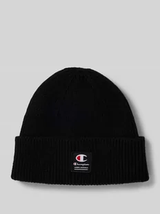 Czapka beanie z naszywką z logo - Czapki męskie - miniaturka - grafika 1