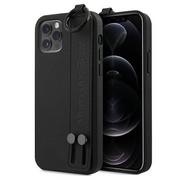 Etui i futerały do telefonów - Mercedes MEHCP12LLSSBK iPhone 12 Pro Max 6,7" czarny/black hardcase Strap Line - miniaturka - grafika 1