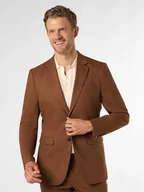 Kurtki męskie - Selected Męska kurtka modułowa Mężczyźni Slim Fit brązowy jednolity, 44 - miniaturka - grafika 1