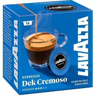 Lavazza Włoska kawa bezkofeinowa w kapsułkach import A Modo Mio Espresso Dek Cremoso, 16 szt. - Kawa w kapsułkach i saszetkach - miniaturka - grafika 1
