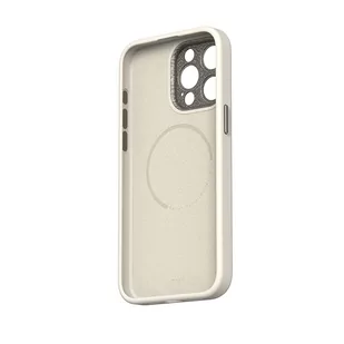 Moshi Napa MagSafe - Skórzane etui iPhone 15 Pro (Eggnog White) - Pozostałe akcesoria do telefonów - miniaturka - grafika 3