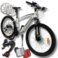 Rowery - ROWER GÓRSKI MTB 26 SHIMANO 21 BIEGÓW SHIMANO 2xTARCZE RAMA 16" KOŁA 26" - miniaturka - grafika 1