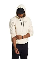 Bluzy męskie - STHUGE Męska bluza z kapturem z nadrukiem na plecach, kremowo-biała, 5XL, kremowo-biały - miniaturka - grafika 1