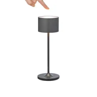 Lampy stojące - Lampa Stołowa LED Bezprzewodowa Lampka Nocna CZARNA Minimalistyczna 35 CM - miniaturka - grafika 1