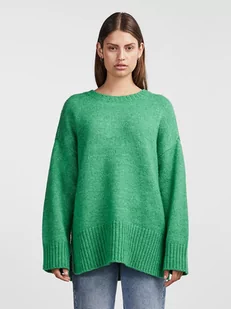 Pieces Sweter w kolorze zielonym - Swetry damskie - miniaturka - grafika 1