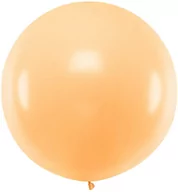 Balony i akcesoria - Balon olbrzym 1 m średnicy - pastelowy pomarańczowy. - miniaturka - grafika 1