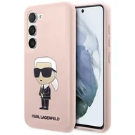 Etui i futerały do telefonów - Karl Lagerfeld KLHCS23MSNIKBCP S23+ S916 hardcase różowy/pink Silicone Ikonik - miniaturka - grafika 1
