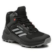 Buty trekkingowe męskie - Buty adidas - Terrex Swift R3 Mid Gtx GORE-TEX HR1308 Cblack/Grethr/Solred - miniaturka - grafika 1