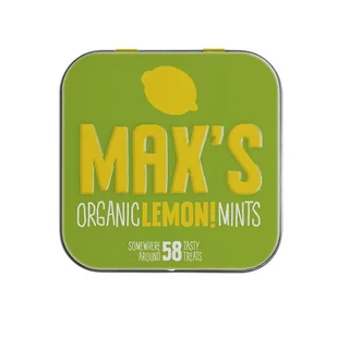 Max's Organic Miętuski cytrynowe Lemon Mints 35g BIO - Cukierki - miniaturka - grafika 1