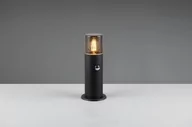 Lampy ogrodowe - Hoosic H30 lampa stojąca ogrodowa z czujnikiem ruchu 1xE27 czarna/przydymiona 522260132 - miniaturka - grafika 1