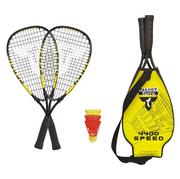 Badminton - Talbot Torro Speed-zestaw do badmintona Speed 4400, 2 poręczna aluminiowa-rackets 54,5 cm, 3 windstabile sprężyny piłek, w 3/4 Bag, żółto-czarna,,,,, 490114 490114 - miniaturka - grafika 1