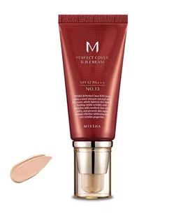 Missha M Perfect Cover BB Cream SPF42/PA+++ wielofunkcyjny krem BB 13 Bright Beige 50ml - Kremy BB - miniaturka - grafika 1