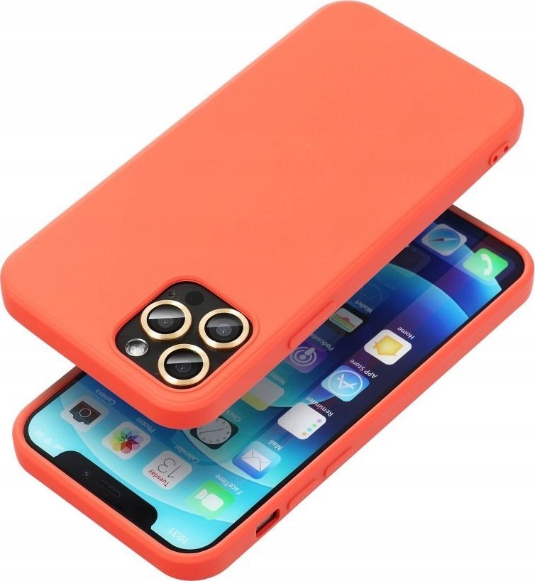 Futerał SILICONE do SAMSUNG A56 5G brzoskwiniowy