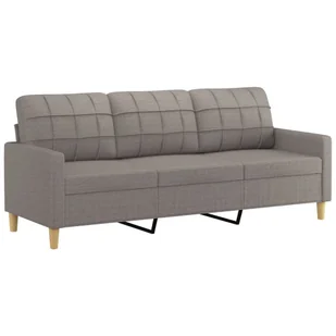 3-osobowa sofa z podnóżkiem, taupe, 180 cm, tkaniną  Lumarko! - Sofy i kanapy - miniaturka - grafika 5