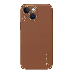 Dux Ducis Yolo etui iPhone 14 elegancki pokrowiec ze skóry ekologicznej brązowy - Etui i futerały do telefonów - miniaturka - grafika 1