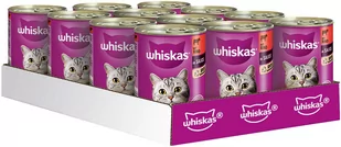 Whiskas Adult, 12 x 400 g - Wołowina i wątróbka w sosie - Mokra karma dla kotów - miniaturka - grafika 1