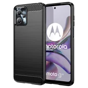 Etui i futerały do telefonów - Etui Carbon Case do Motorola Moto G53 / G13 elastyczny czarny - miniaturka - grafika 1